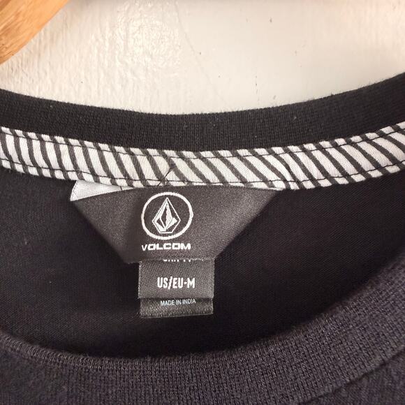 VOLCOM Men's 100% Cotton Black T-Shirt Size Medium - Picture 4 of 5